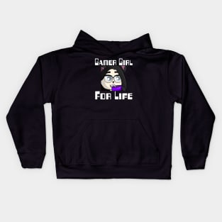 Gamer Girl For Life. Kids Hoodie